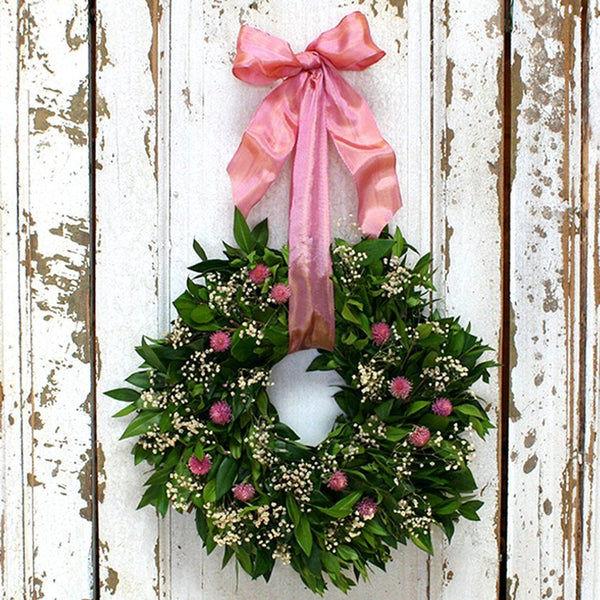 It's A Boy Fresh and Fragrant Wreath – 10" - inthegardenandmore.com