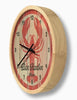 Lobster Rustic Casual Wall Clock – customizable - inthegardenandmore.com