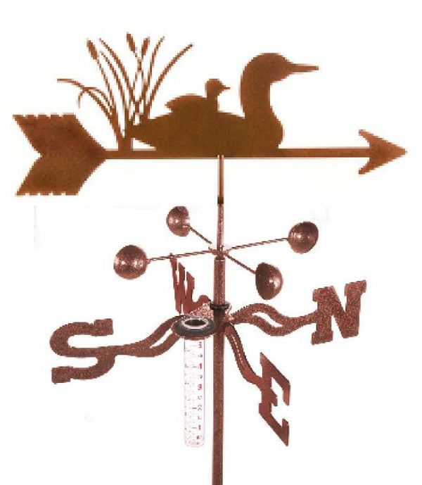 Loon Rain Gauge Garden Stake Weathervane - inthegardenandmore.com