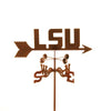 Louisiana State University Tigers Collegiate Rain Gauge Garden Stake Weathervane - inthegardenandmore.com