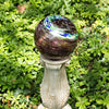 Mauve Swirl Glow in the Dark Glass Gazing Globe - 10” - inthegardenandmore.com