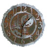 Mountain Moon Handcrafted Rustic Metal Wall Clock - 12" - inthegardenandmore.com