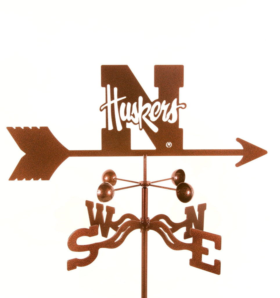 Nebraska State Huskers Collegiate Rain Gauge Garden Stake Weathervane - inthegardenandmore.com