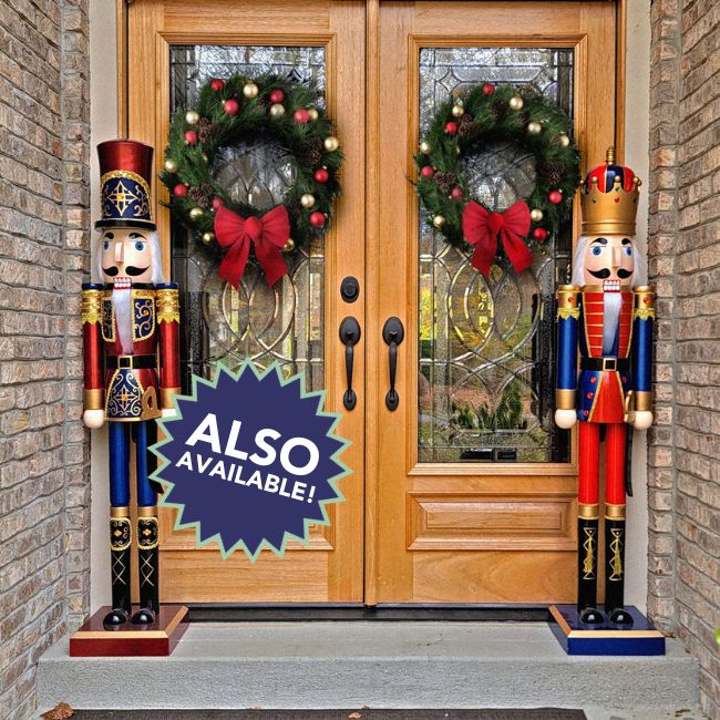 Nutcracker King Wooden Christmas Statue - inthegardenandmore.com