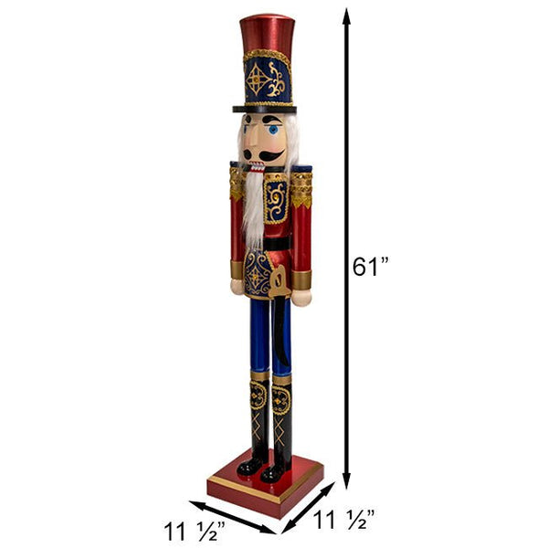 Nutcracker Soldier Wooden Christmas Statue - inthegardenandmore.com