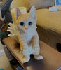 Orange Tabby Hanging Indoor Outdoor Kitty Statue - inthegardenandmore.com