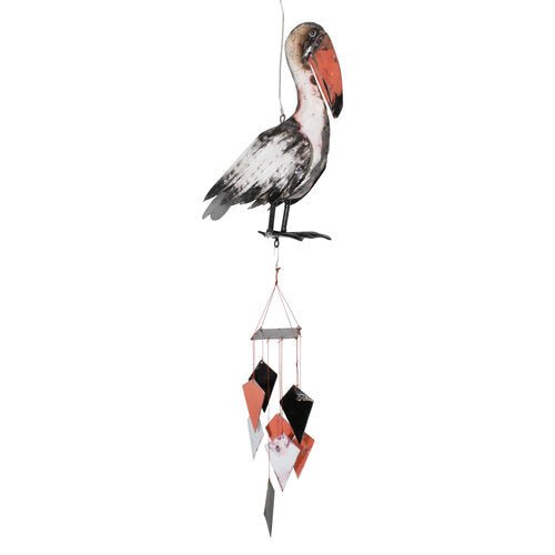 Pelican Repurposed Metal Wind Chime - inthegardenandmore.com