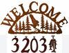 Pheasant Handcrafted Metal Welcome Address Sign - inthegardenandmore.com