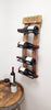 Reclaimed Oak Wood Wine Barrel Staves Wall Mounted Wine Rack - inthegardenandmore.com