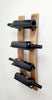 Reclaimed Oak Wood Wine Barrel Staves Wall Mounted Wine Rack - inthegardenandmore.com