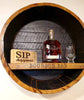 Reclaimed Whiskey Barrel Head Cabinet Shelf (customizable) - inthegardenandmore.com