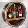 Reclaimed Whiskey Barrel Head Cabinet Shelf (customizable) - inthegardenandmore.com