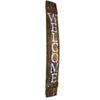 Reclaimed Whiskey Barrel Porch Welcome Sign - inthegardenandmore.com