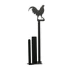 Rooster Wrought Iron Paper Towel Holder Stand - inthegardenandmore.com