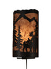 Rustic Bear Panel Wall Sconce - inthegardenandmore.com