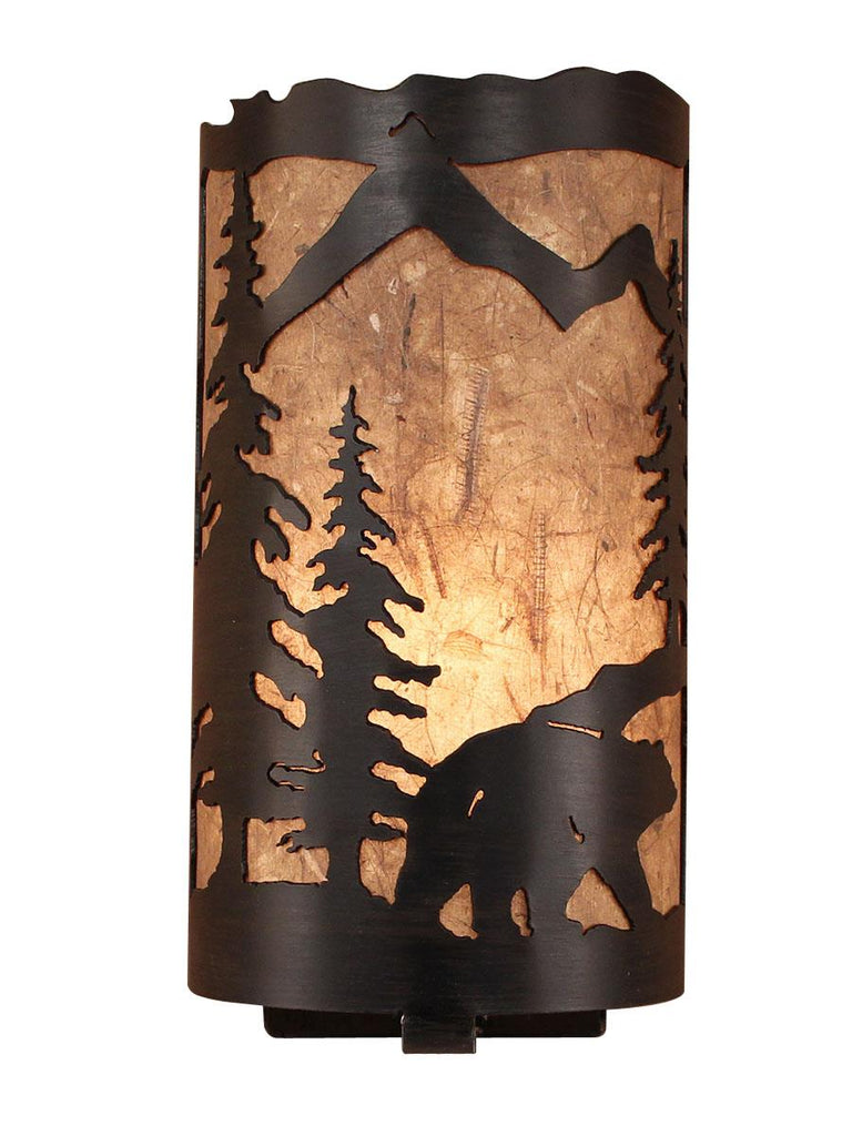 Rustic Cabin Panel Wall Sconce - inthegardenandmore.com