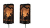 Rustic Deer Panel Wall Sconce - inthegardenandmore.com