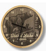 Rustic Lodge Bears Wall Clock - Can Be Personalized - inthegardenandmore.com