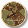 Rustic Lodge Moose Wall Clock - Can Be Personalized - inthegardenandmore.com