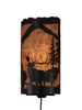 Rustic Moose Panel Wall Sconce - inthegardenandmore.com