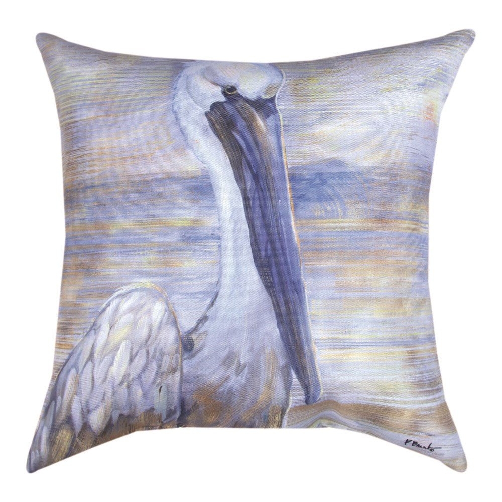 Salty Pelican Indoor/Outdoor Throw Pillows – 18” - inthegardenandmore.com