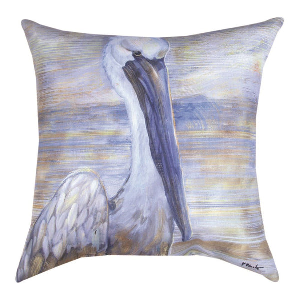 Salty Pelican Indoor/Outdoor Throw Pillows – 18” - inthegardenandmore.com