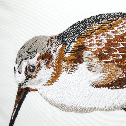 Sandpiper Embroidered Indoor Outdoor Pillows, Set of 2 - inthegardenandmore.com