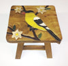 Snow Owl Handcrafted Wood Stool Footstool - inthegardenandmore.com