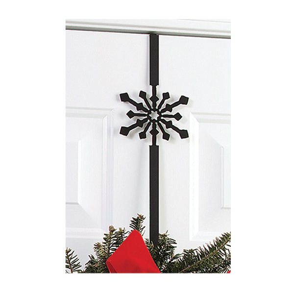 Snowflake Wrought Iron Wreath Holder - inthegardenandmore.com