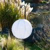 Soji Original 12" Round Solar Lantern - White - inthegardenandmore.com