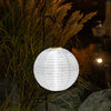 Soji Original 12" Round Solar Lantern - White - inthegardenandmore.com