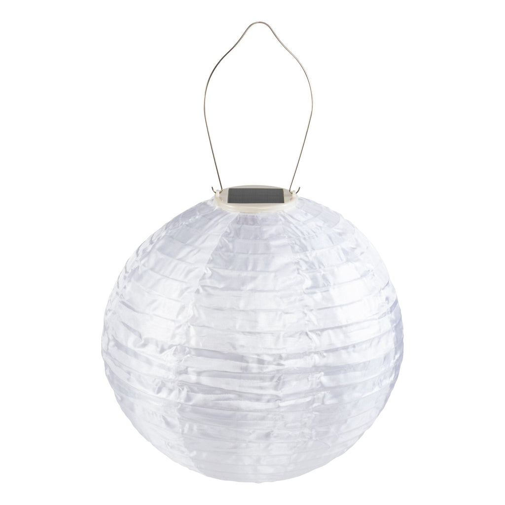 Soji Original 12" Round Solar Lantern - White - inthegardenandmore.com