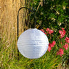 Soji Original 12" Round Solar Lantern - White - inthegardenandmore.com