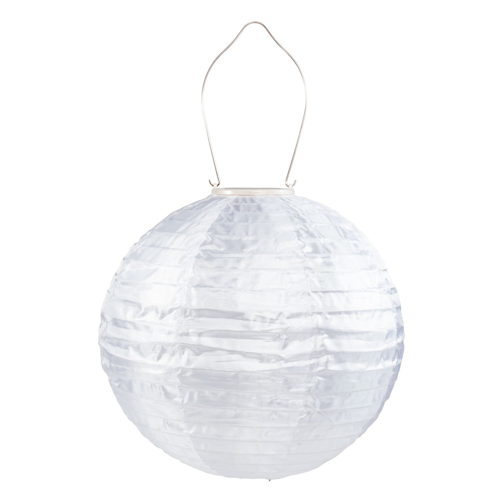 Soji Original 12" Round Solar Lantern - White - inthegardenandmore.com