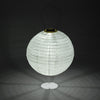 Soji Original 12" Round Solar Lantern - White - inthegardenandmore.com