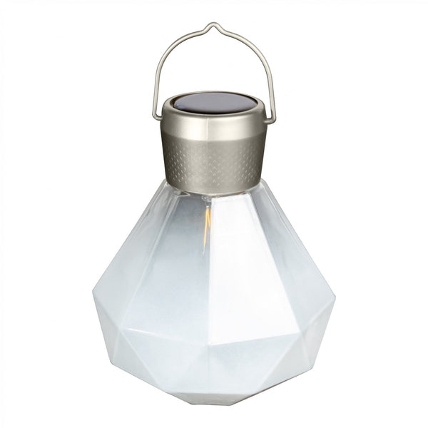 Solar LED Handblown Glass Lanterns - inthegardenandmore.com