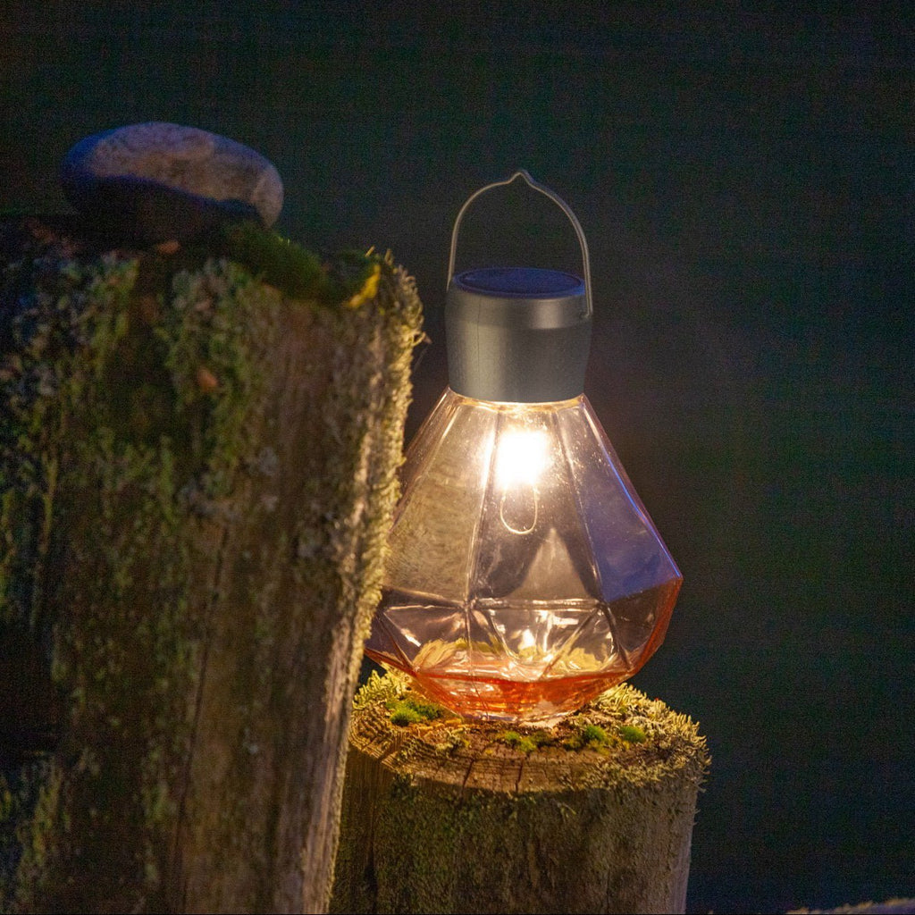 Solar LED Handblown Glass Lanterns - inthegardenandmore.com