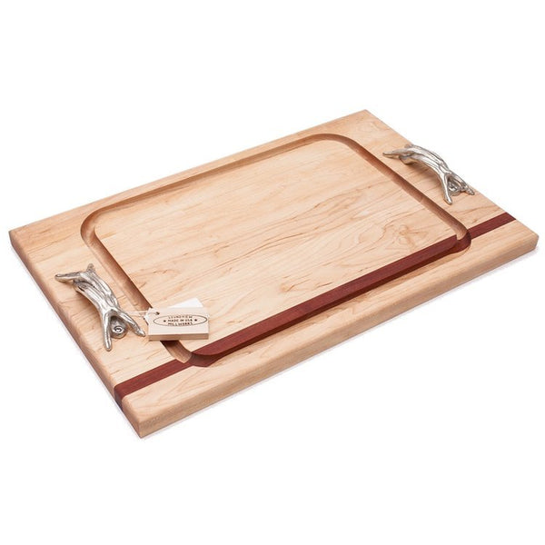 Steak Board With Decorative Handles (customizable) - inthegardenandmore.com