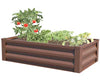 Steel Raised Garden Bed Planter, Available in 4 Colors, 3.9' L x 2' W - inthegardenandmore.com