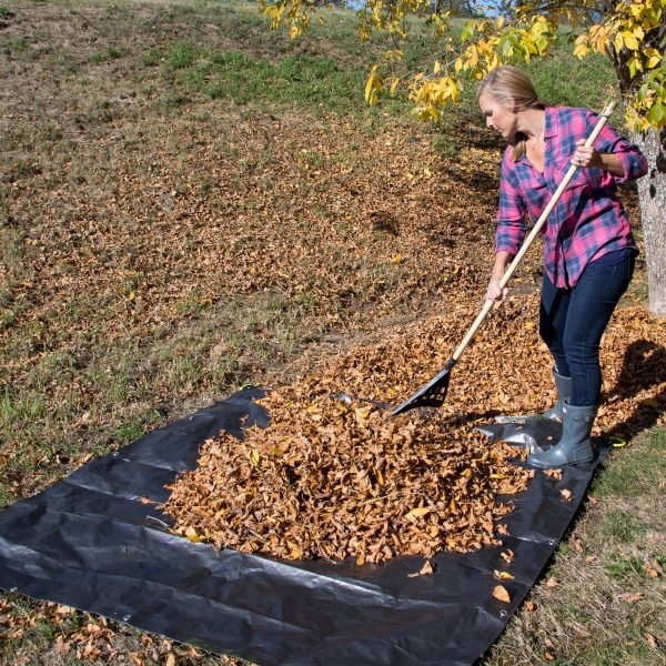 Super Duty Clean Up Canvas Tarp With Carrying Handles - inthegardenandmore.com