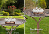 Swimming Swans Bronze Rubbed Copper Birdbath/Bird Feeder - inthegardenandmore.com