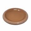 Terracotta Gloss Fiber Clay Birdbath - inthegardenandmore.com