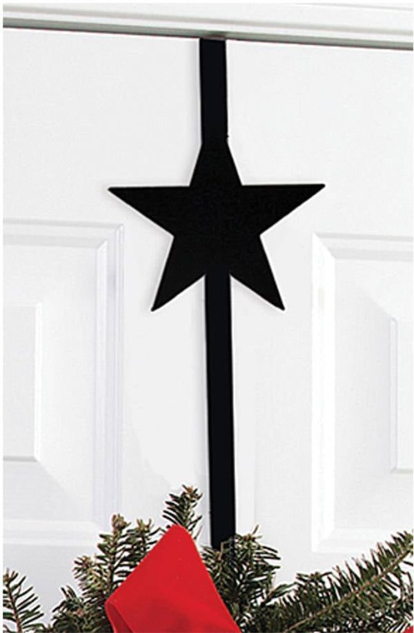 Texas Star Wrought Iron Wreath Holder - inthegardenandmore.com