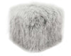 Tibetan/Mongolian Lamb Fur Pouf Ottoman – 18” - inthegardenandmore.com