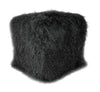 Tibetan/Mongolian Lamb Fur Pouf Ottoman – 18” - inthegardenandmore.com