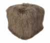 Tibetan/Mongolian Lamb Fur Pouf Ottoman – 18” - inthegardenandmore.com