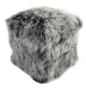 Tibetan/Mongolian Lamb Fur Pouf Ottoman – 18” - inthegardenandmore.com