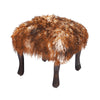 Tibetan/Mongolian Lamb Fur Stool – 18” (in 20+ colors) - inthegardenandmore.com