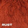 Our Rust Tibetan/Mongolian Lamb Fur Throw Pillow – 20”