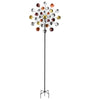 Triple Galaxy of Color Metal Kinetic Garden Stake Wind Spinner - inthegardenandmore.com